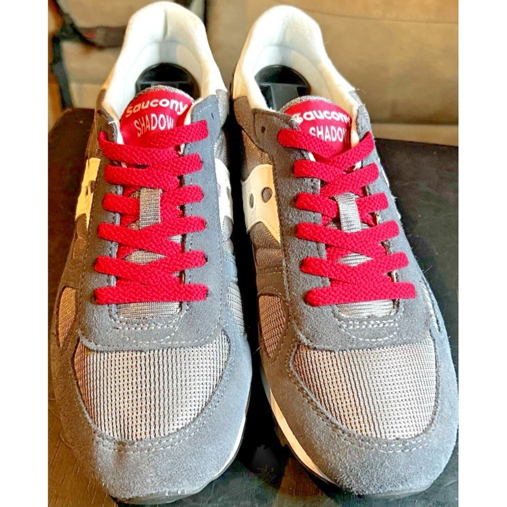 Saucony Shadow Original Sneakers (S1108-843) Women's Size 10 Running Gray/Pink - Picture 3 of 13